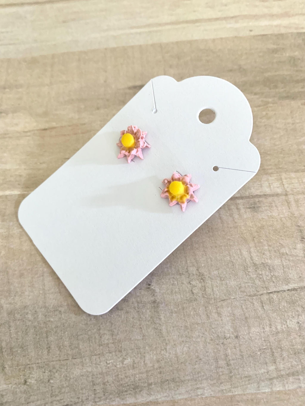 Small Pink Floral studs
