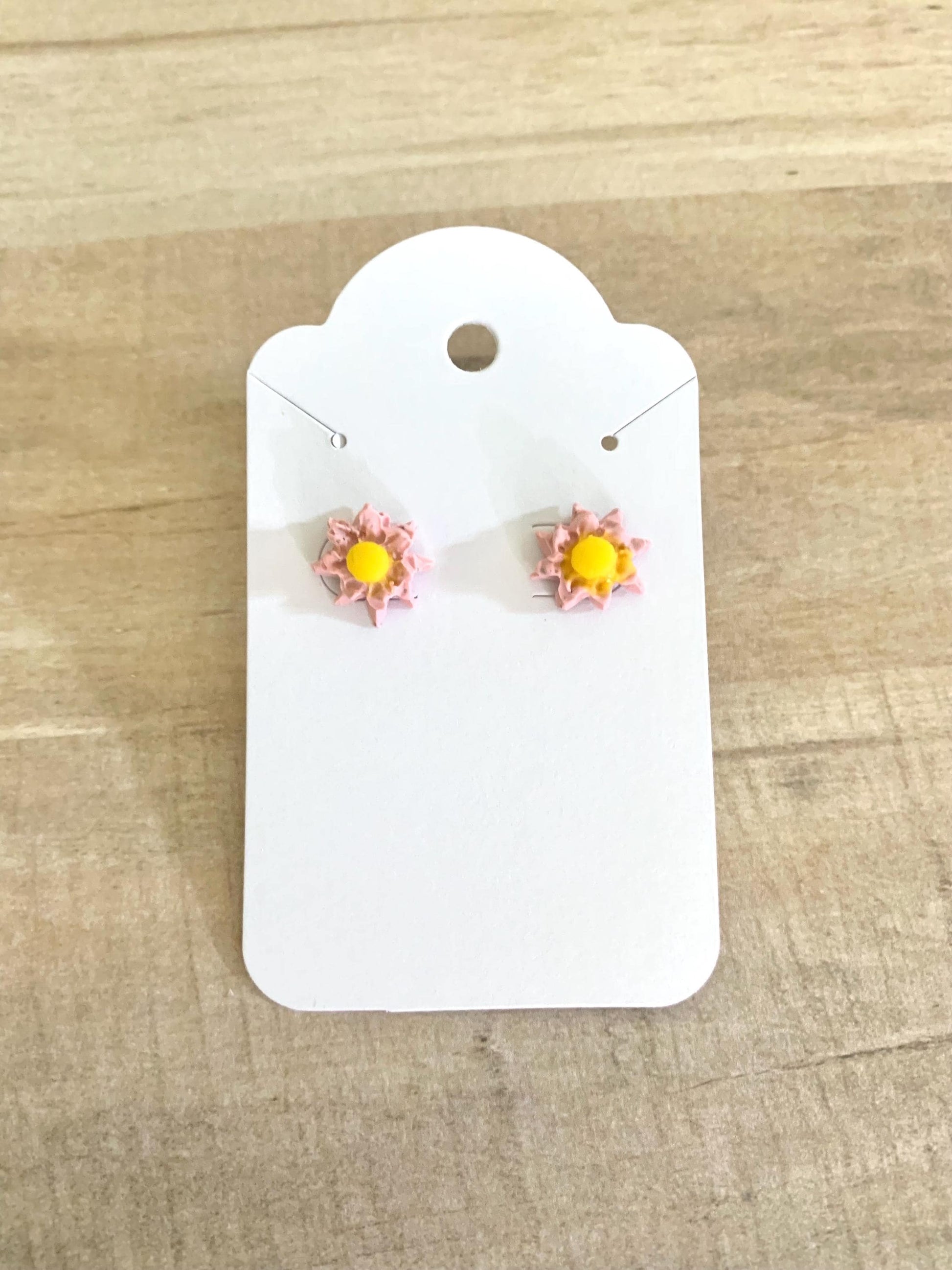 Small Pink Floral studs