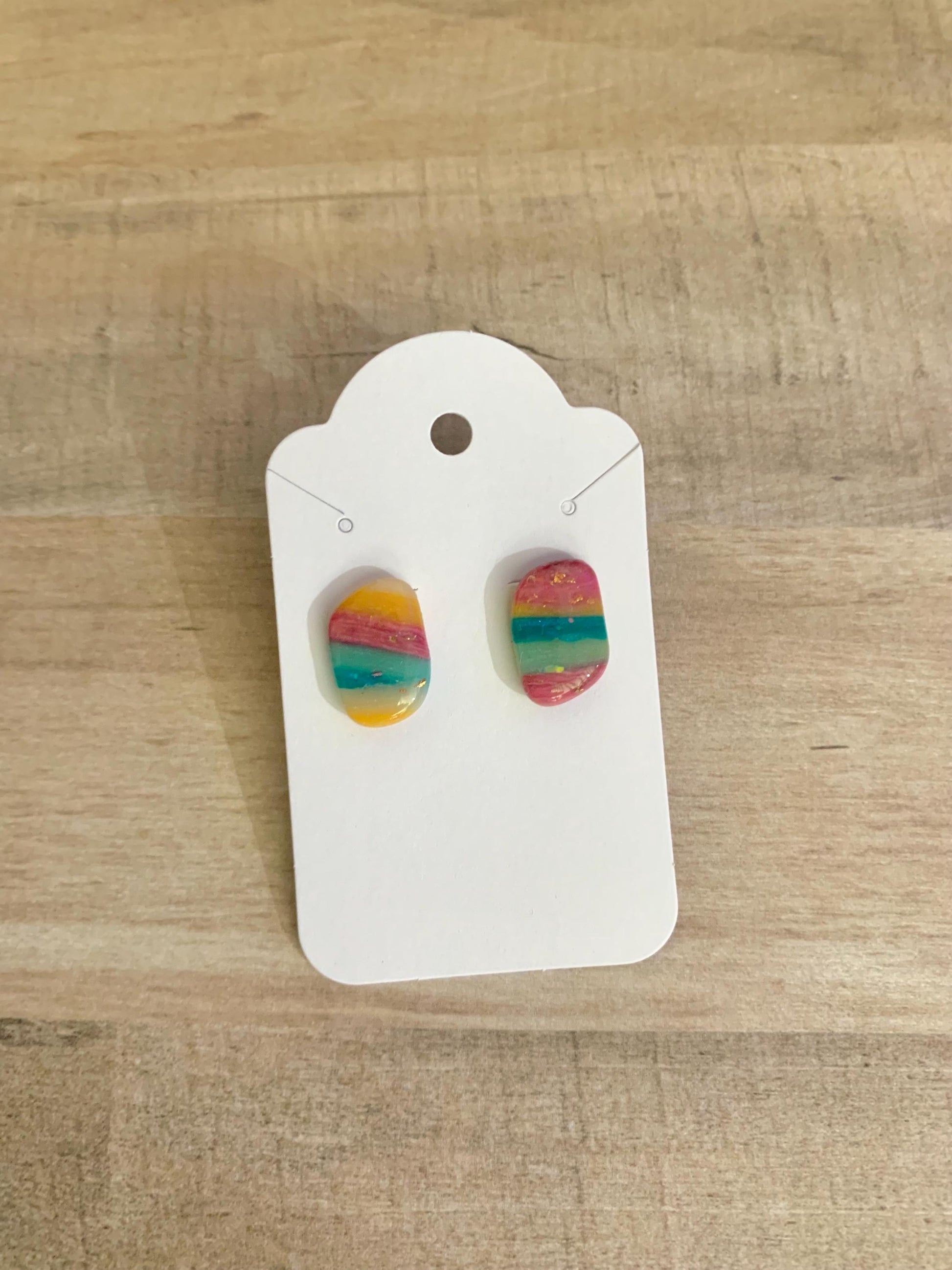 Rainbow Crunch studs
