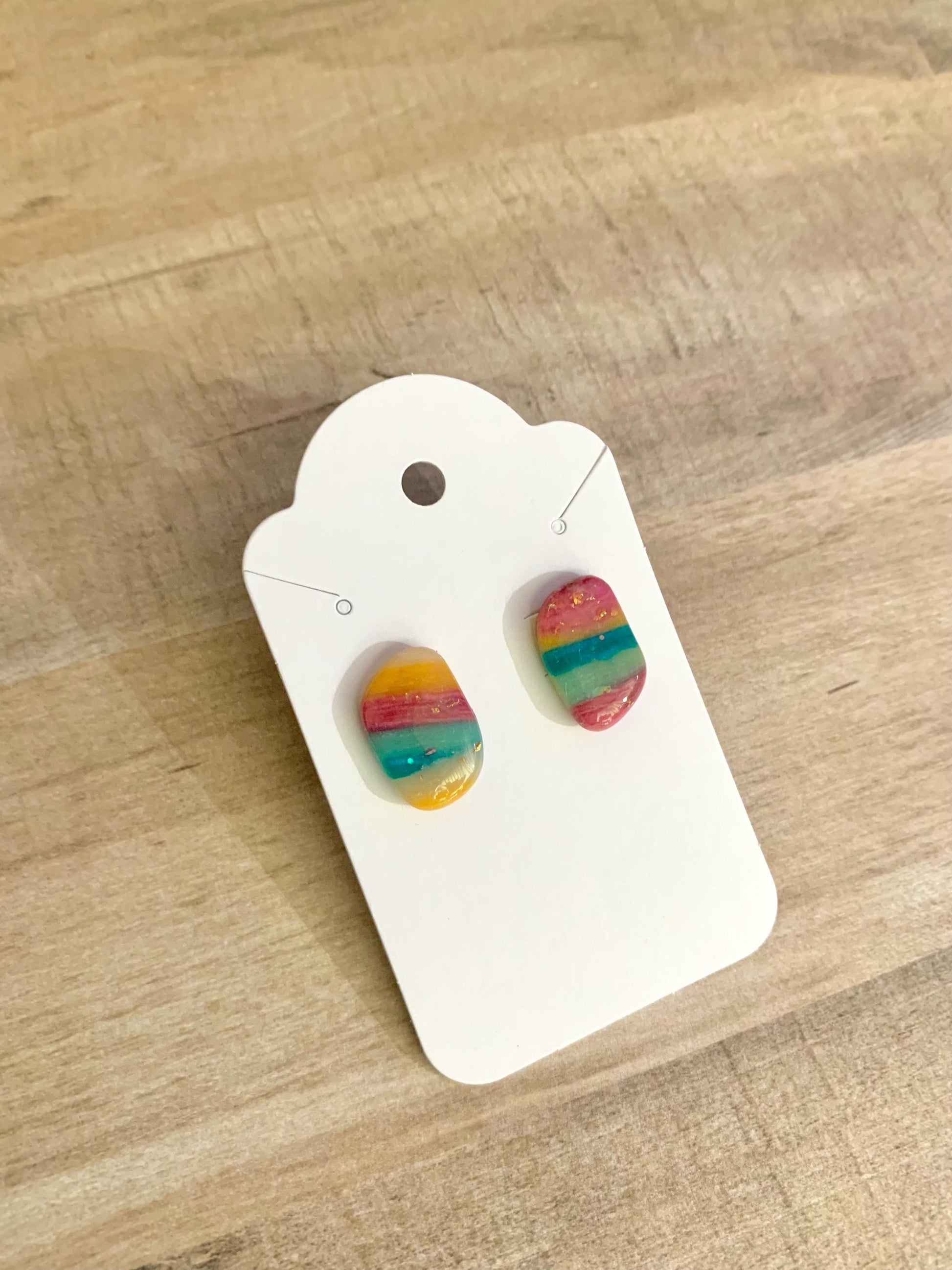Rainbow Crunch studs