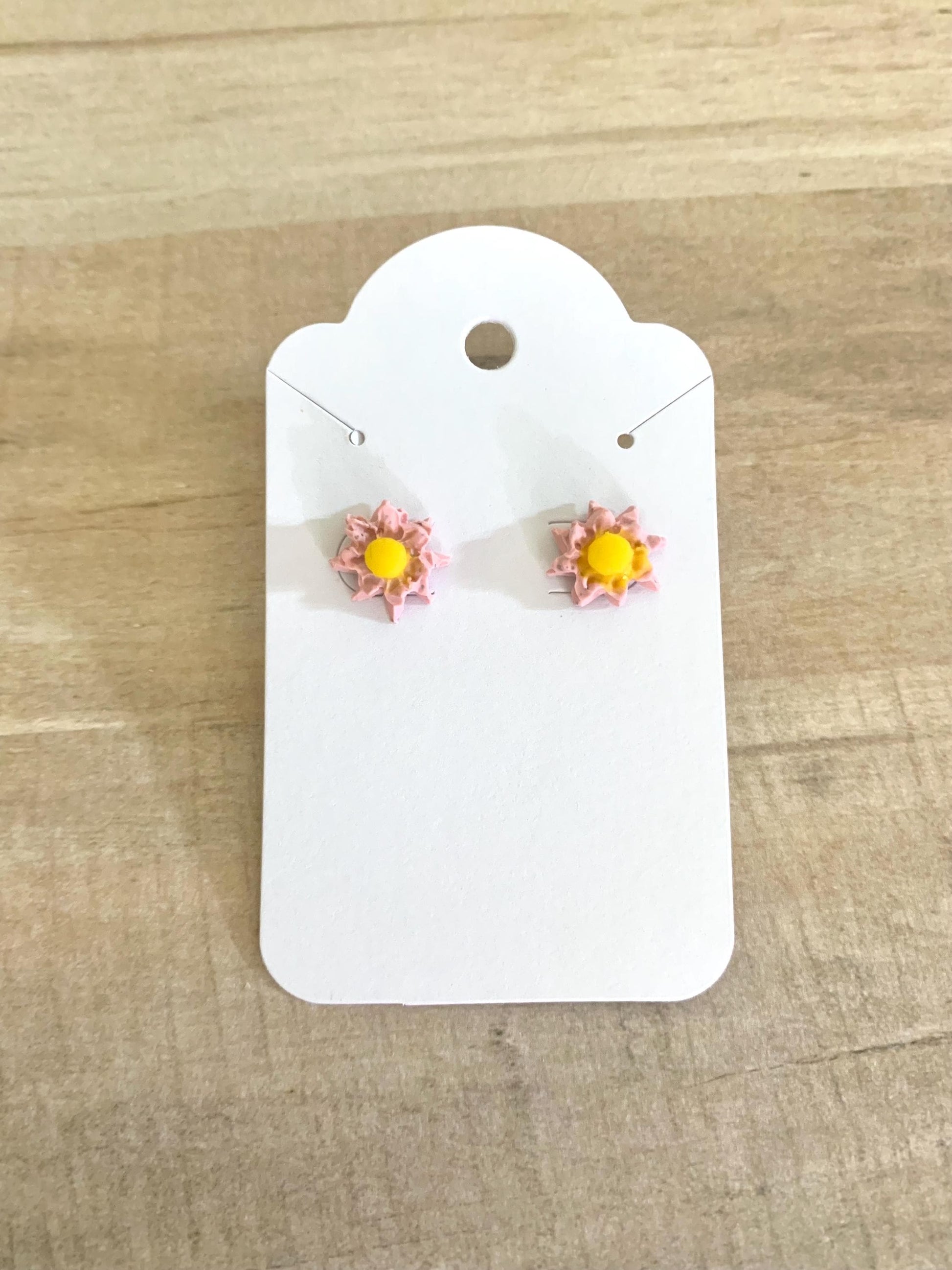 Small Pink Floral studs
