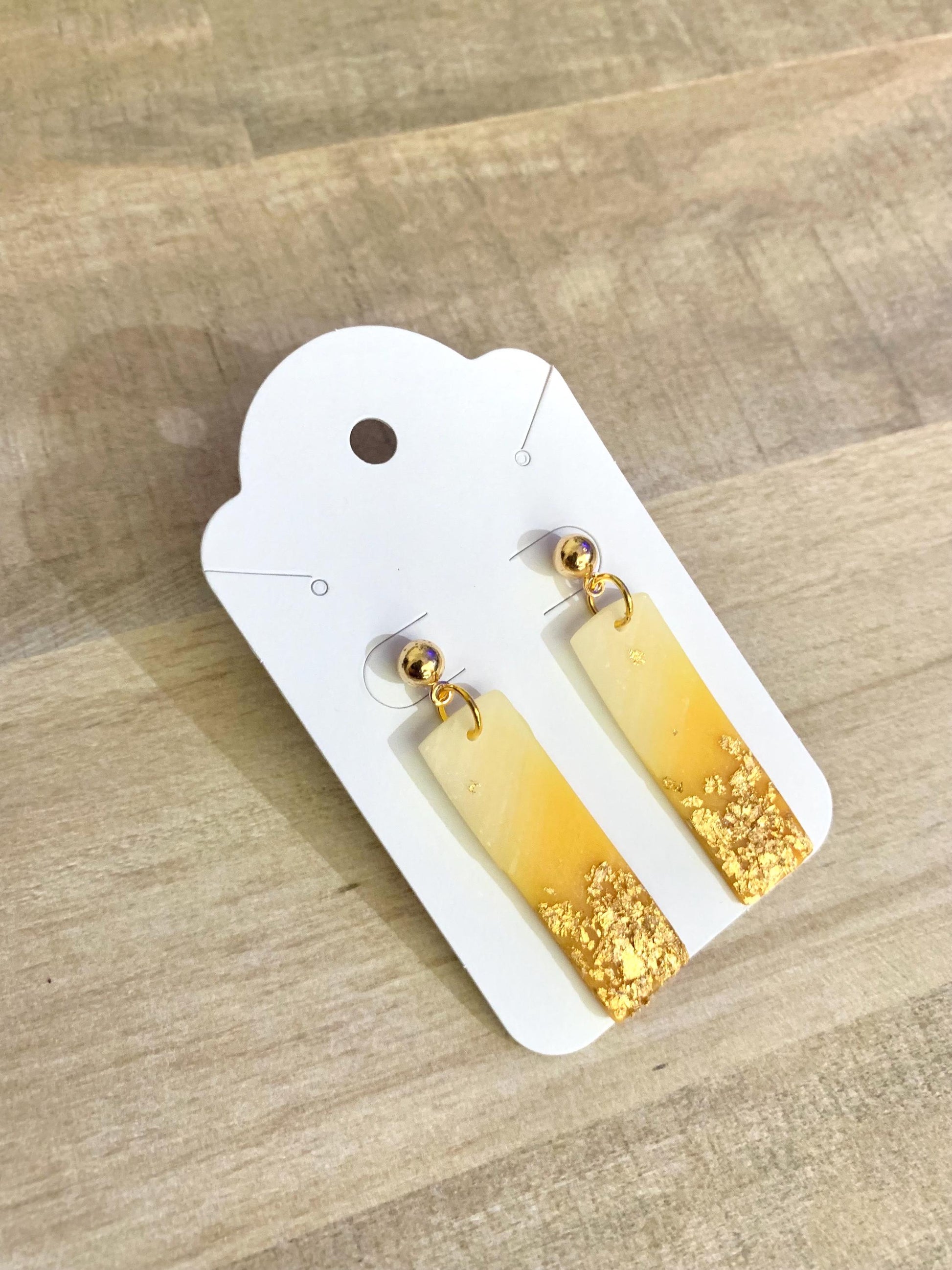 Golden Sunset dangles